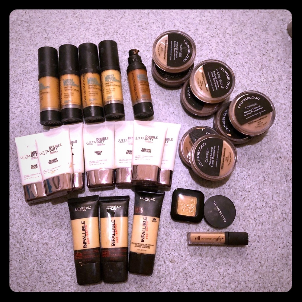 ✨LOT ✨of 26 FOUNDATIONS 💋MAKEUP ARTISTS DREAM💋
